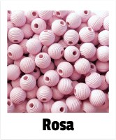 Rillenperlen 10mm rosa